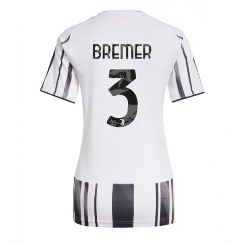 Stroje piłkarskie Juventus Gleison Bremer #3 Koszulka Podstawowej dla damskie 2025-26 Krótki Rękaw
